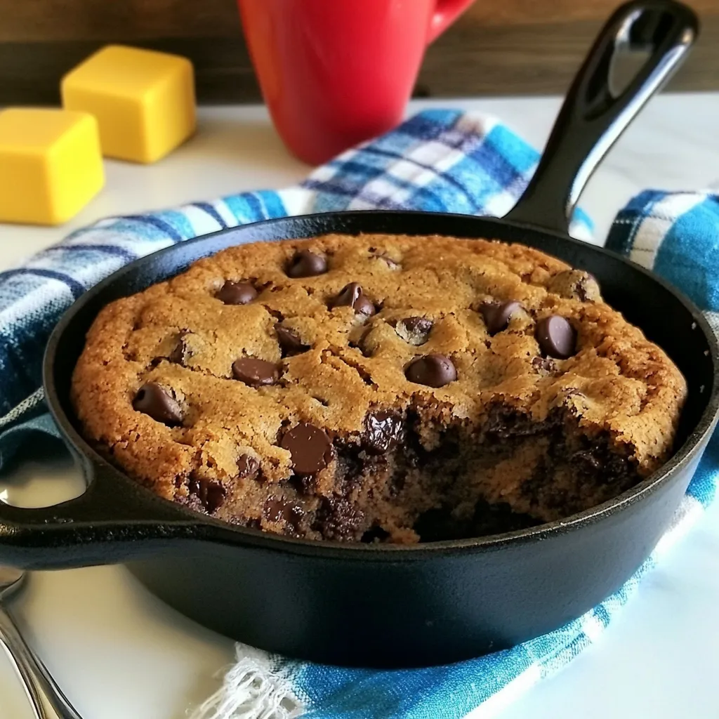 Skillet Chocolate Chip Cookies