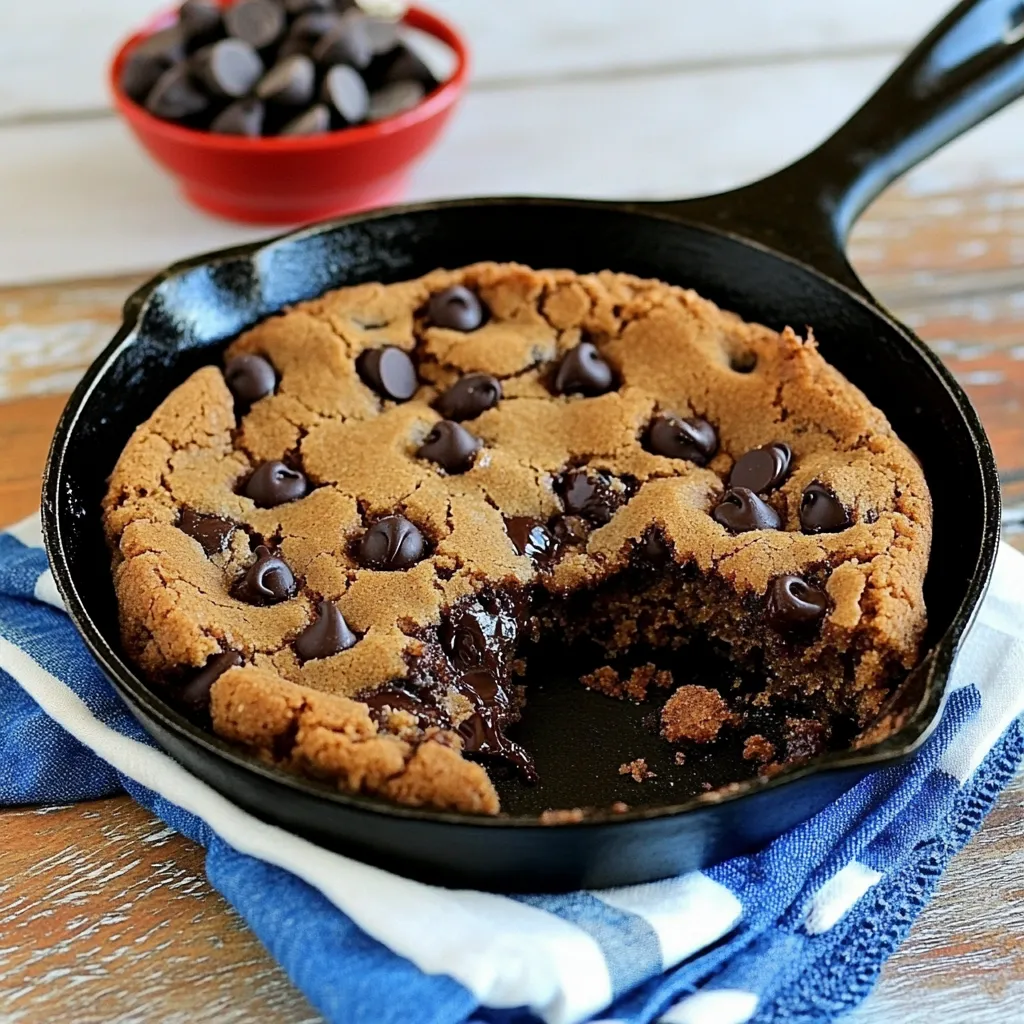 Skillet Chocolate Chip Cookies