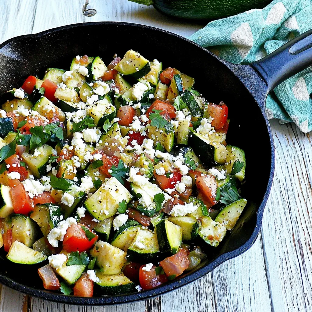 Skillet Mexican Zucchini