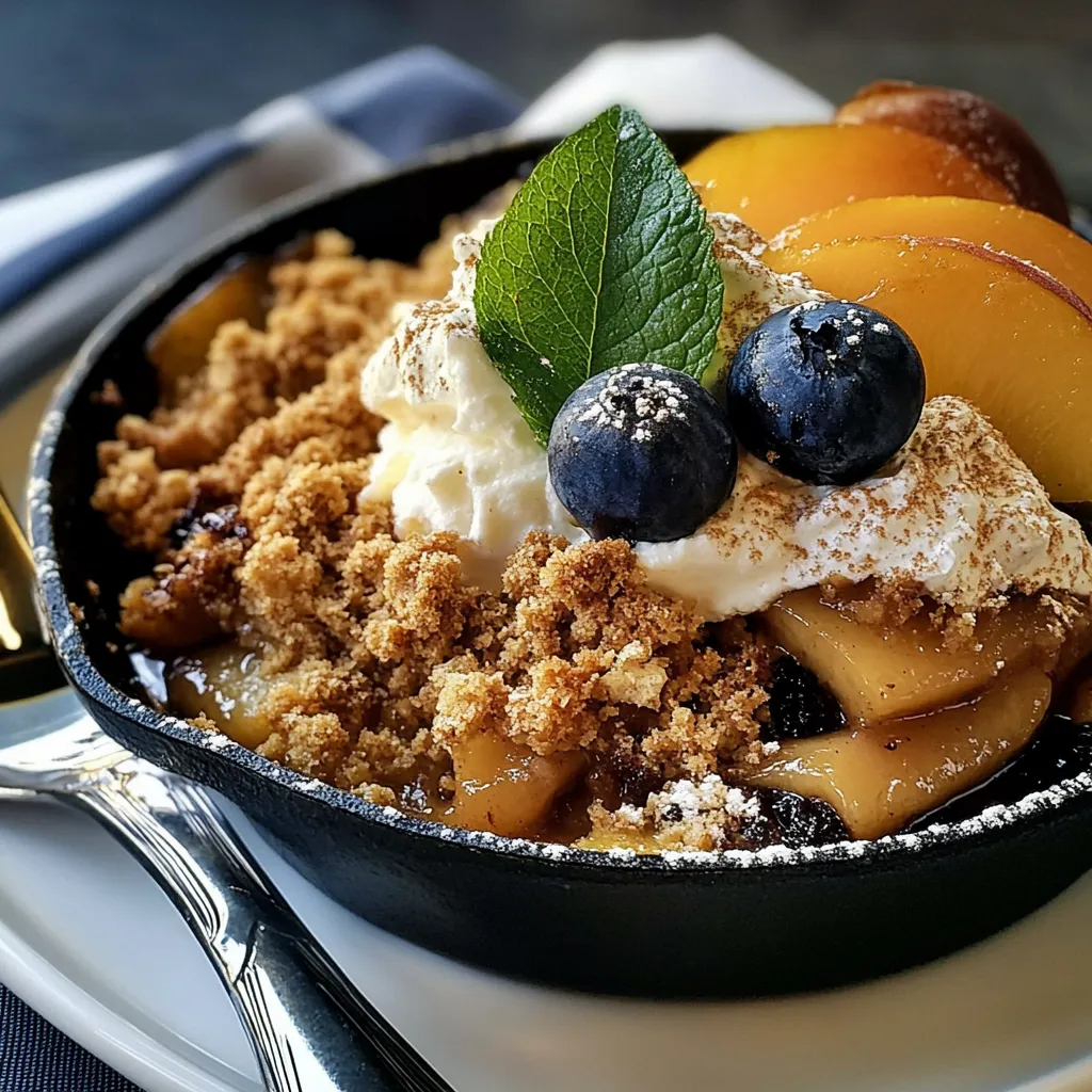 Skillet Peach Cobbler