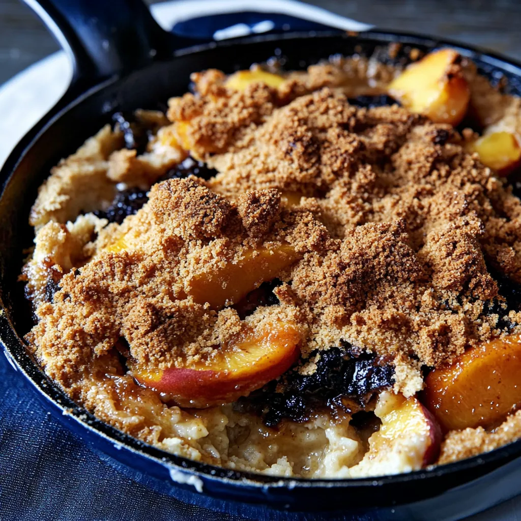 Skillet Peach Cobbler