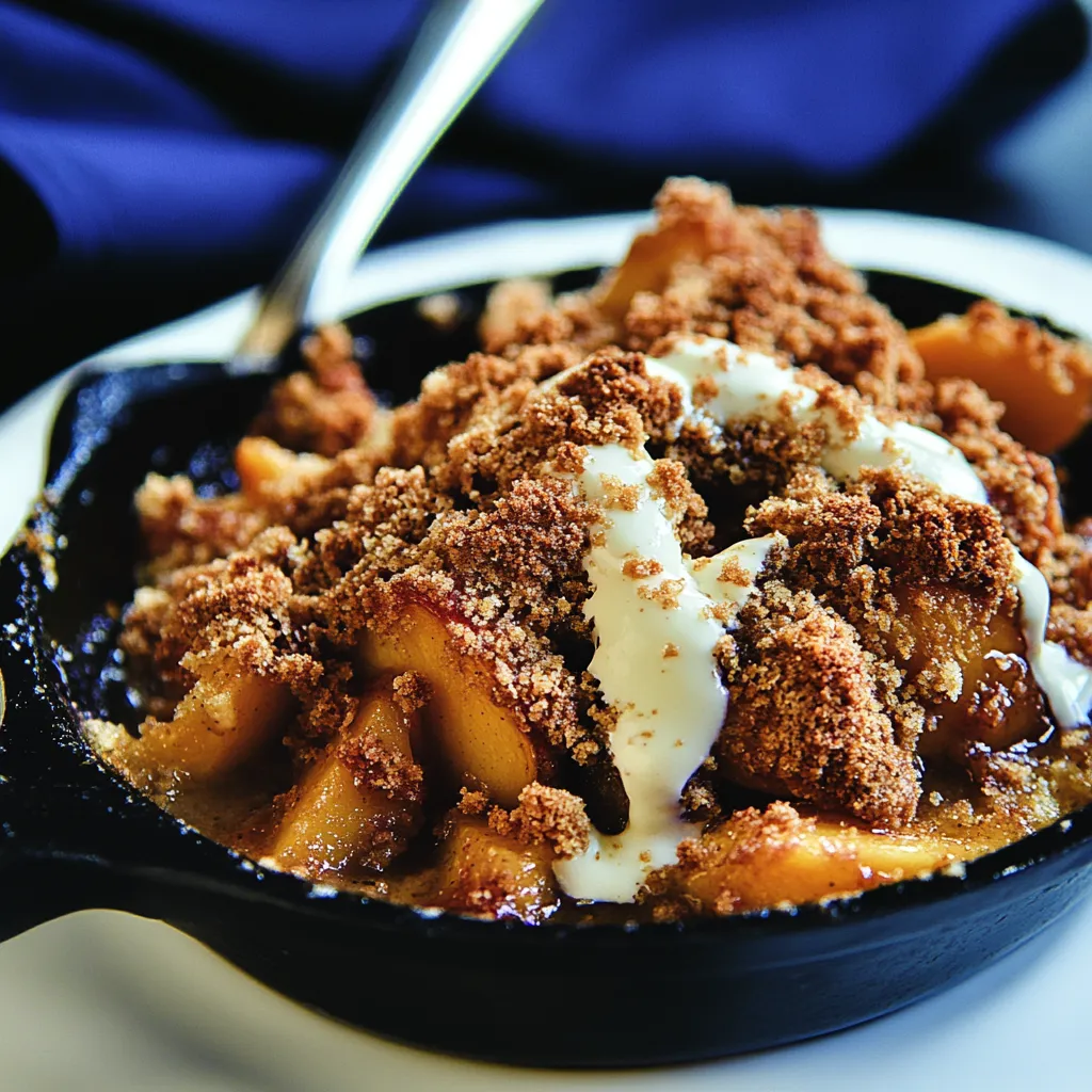 Skillet Peach Cobbler