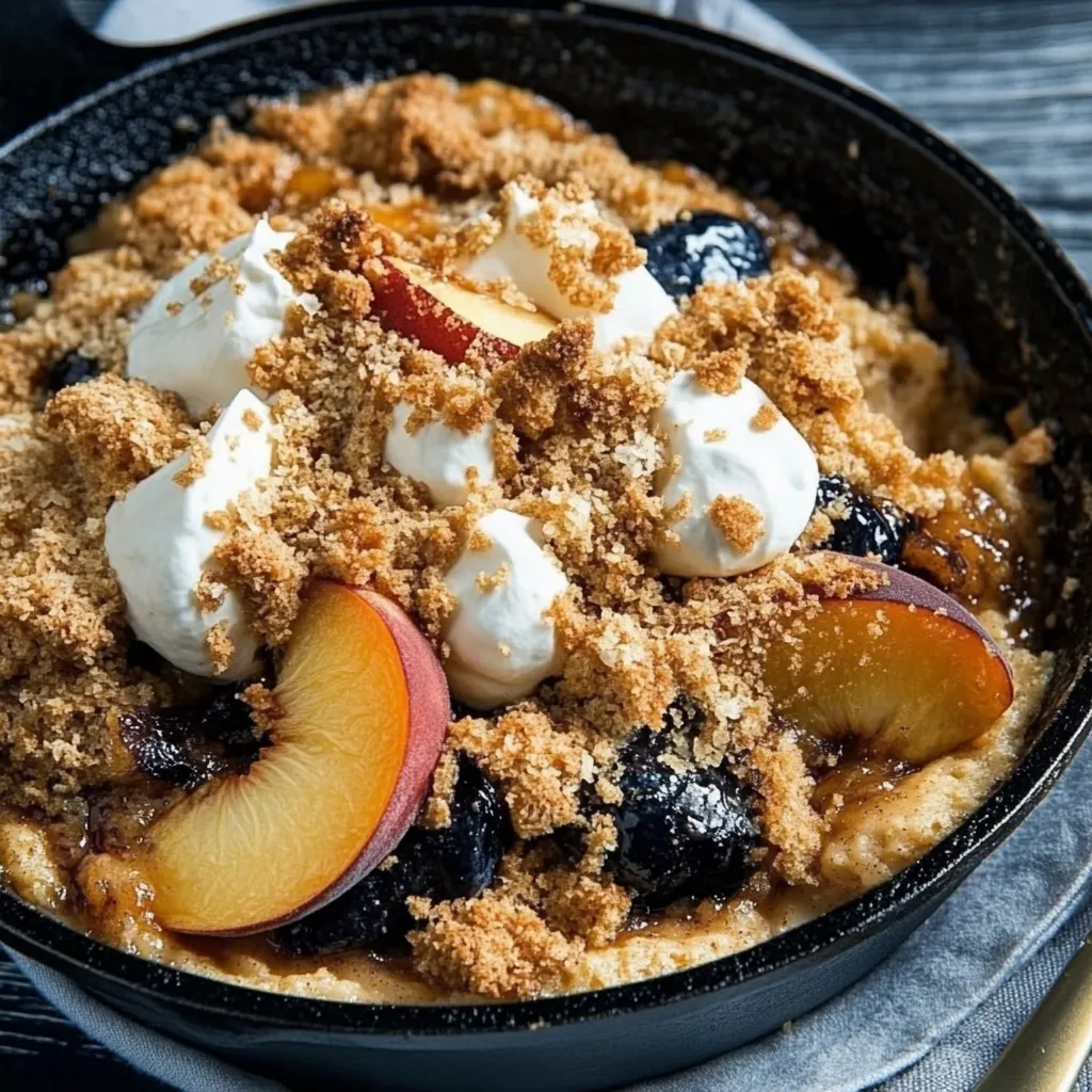 Skillet Peach Cobbler