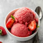 Skinny Strawberry Sorbet