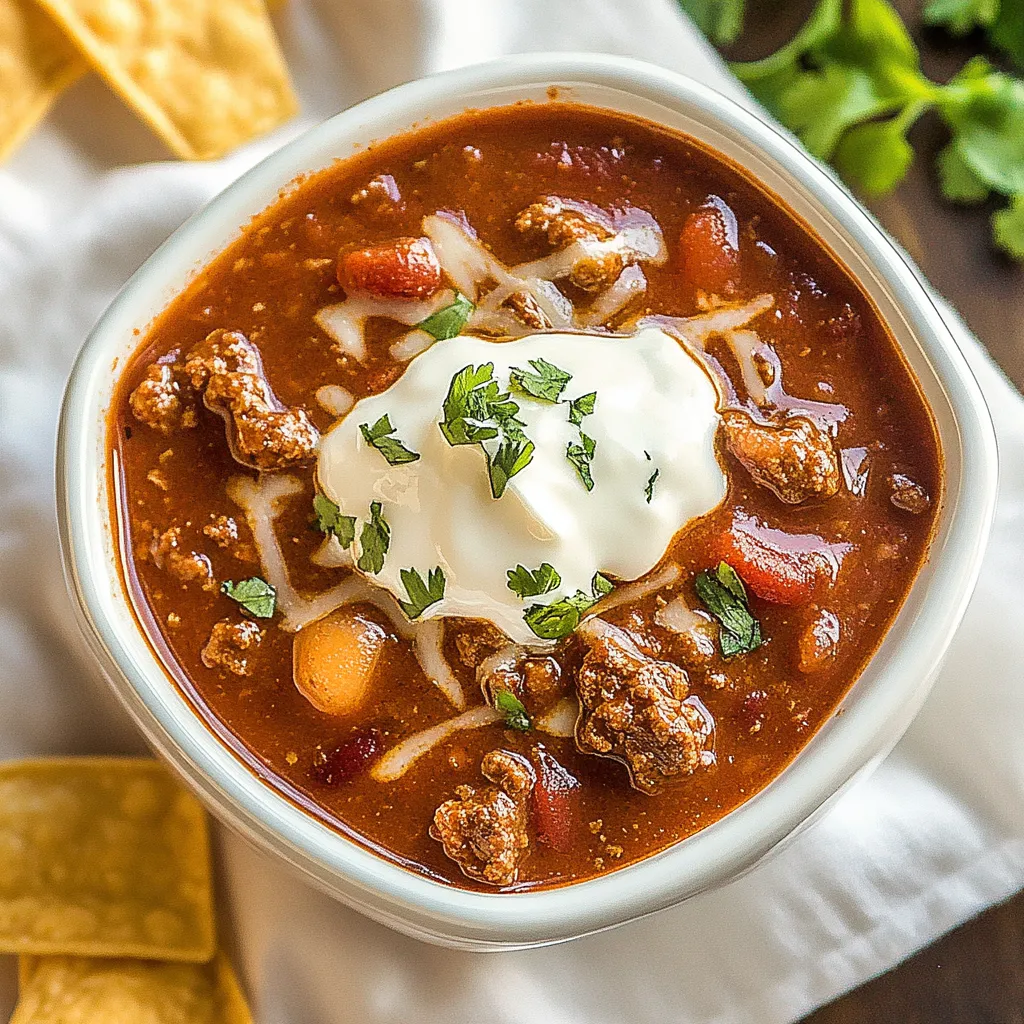 Slow Cooker Beef Chili