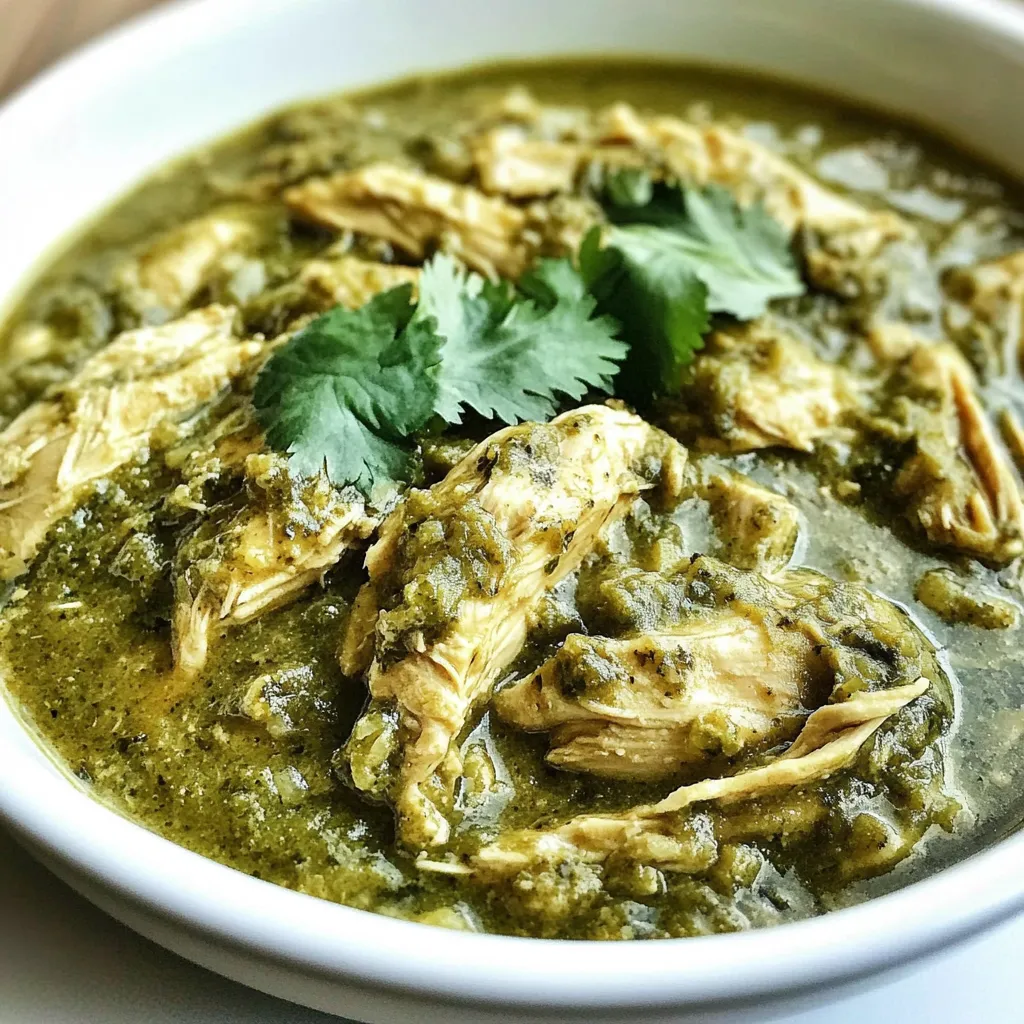 Slow Cooker Chicken Chile Verde