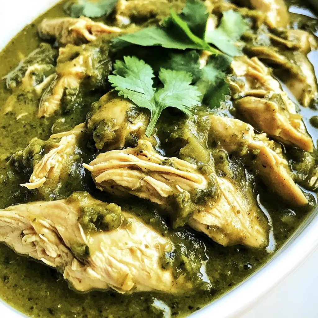Slow Cooker Chicken Chile Verde