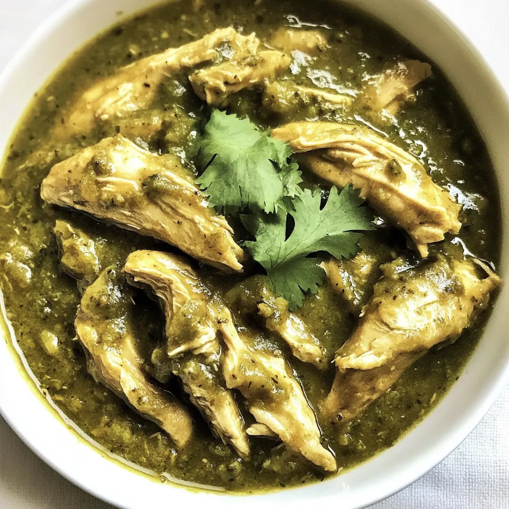 Slow Cooker Chicken Chile Verde