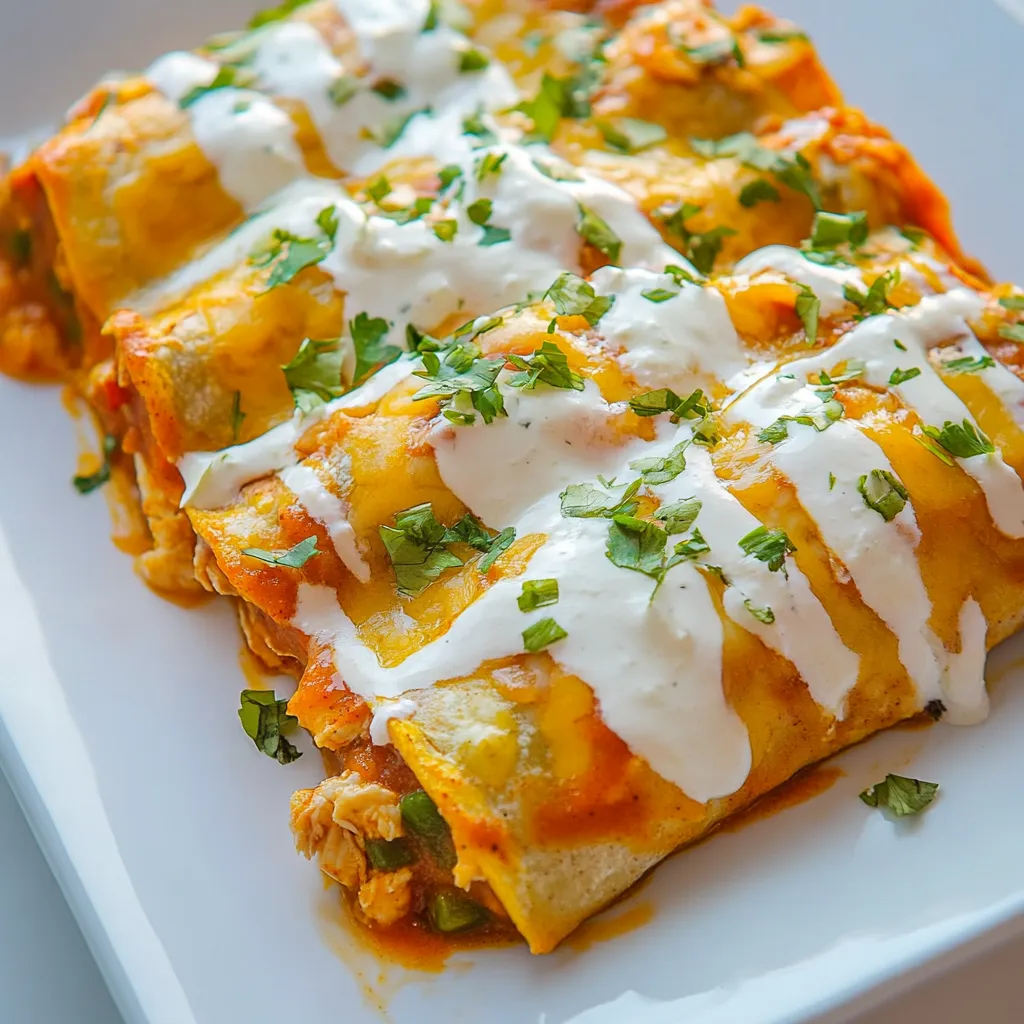 Slow Cooker Chicken Enchiladas