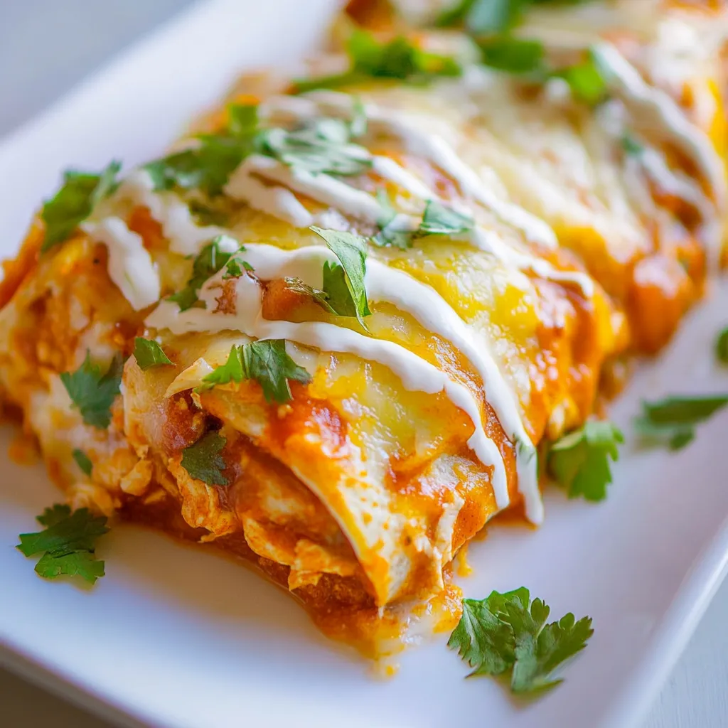 Slow Cooker Chicken Enchiladas