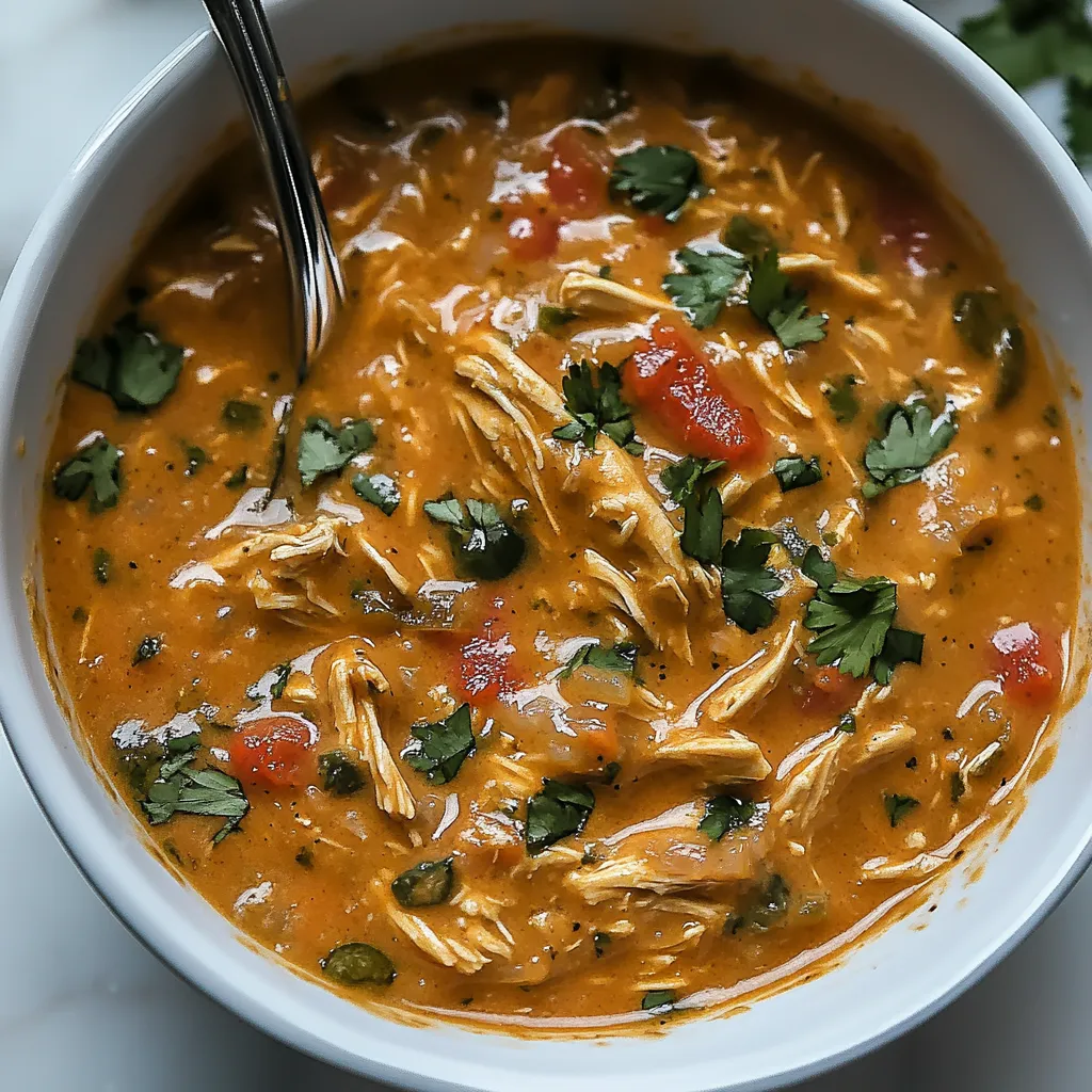 Slow Cooker King Ranch Chicken Soup