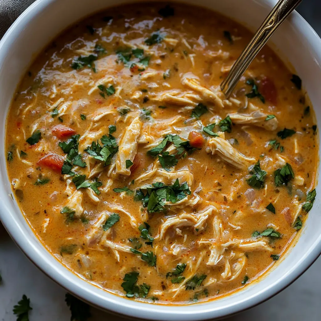 Slow Cooker King Ranch Chicken Soup