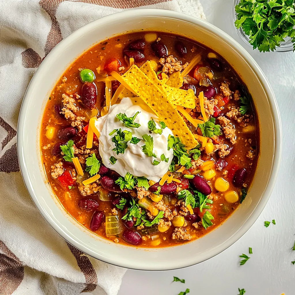 Slow Cooker Taco Soup
