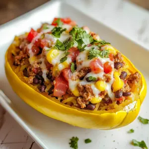 Southwest Taco Stuffed Spaghetti Squash