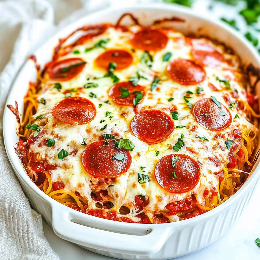 Spaghetti Squash Pizza Casserole