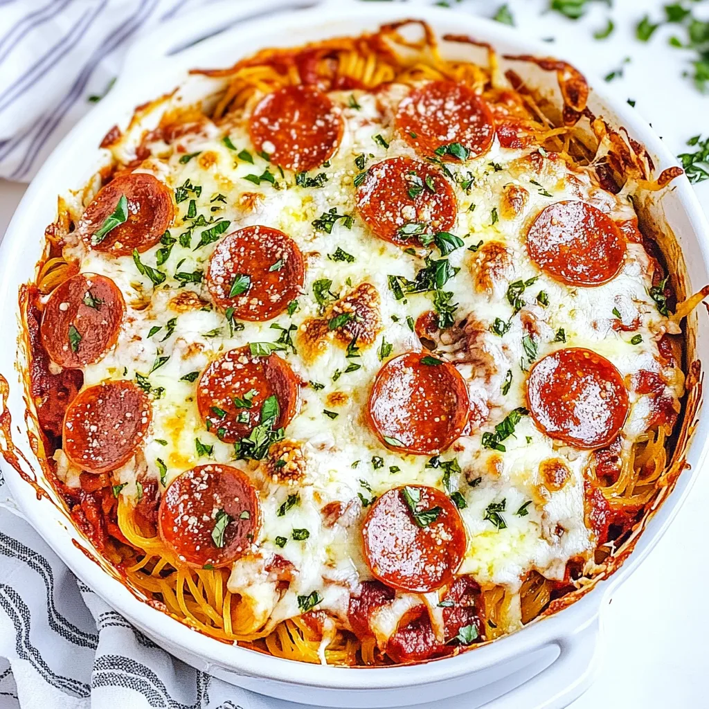 Spaghetti Squash Pizza Casserole