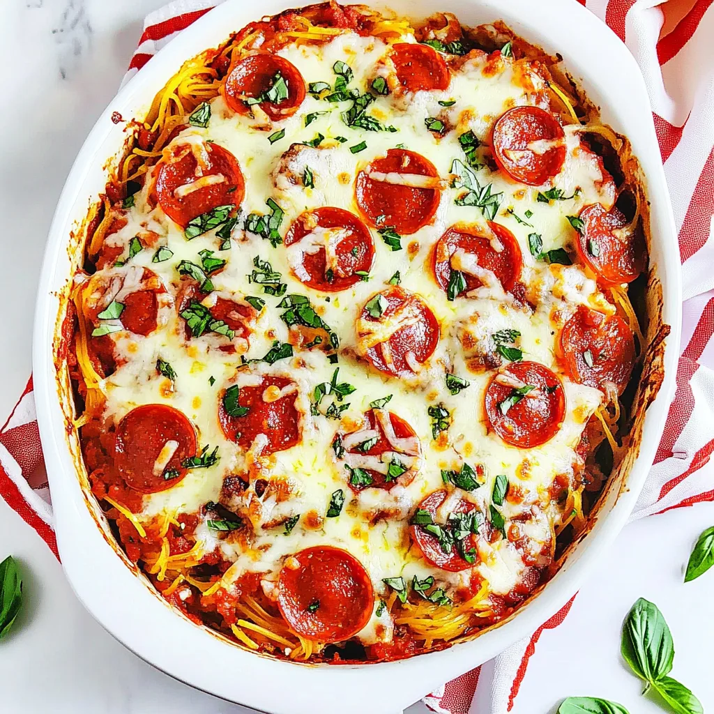 Spaghetti Squash Pizza Casserole