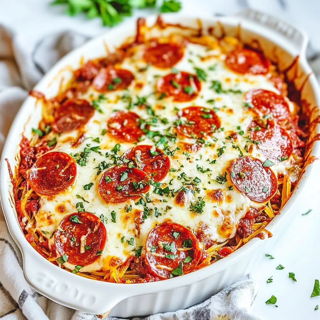 Spaghetti Squash Pizza Casserole