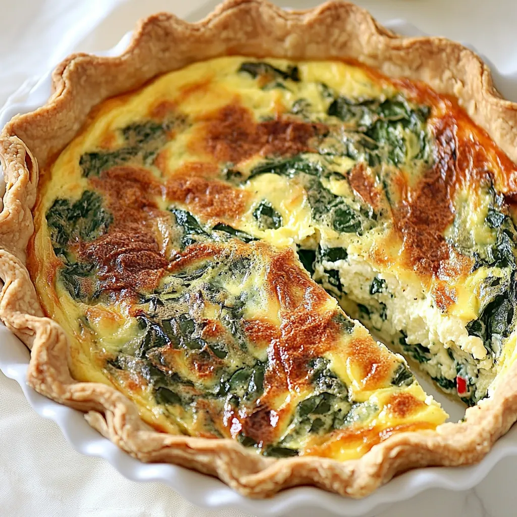 Spinach Ricotta Quiche