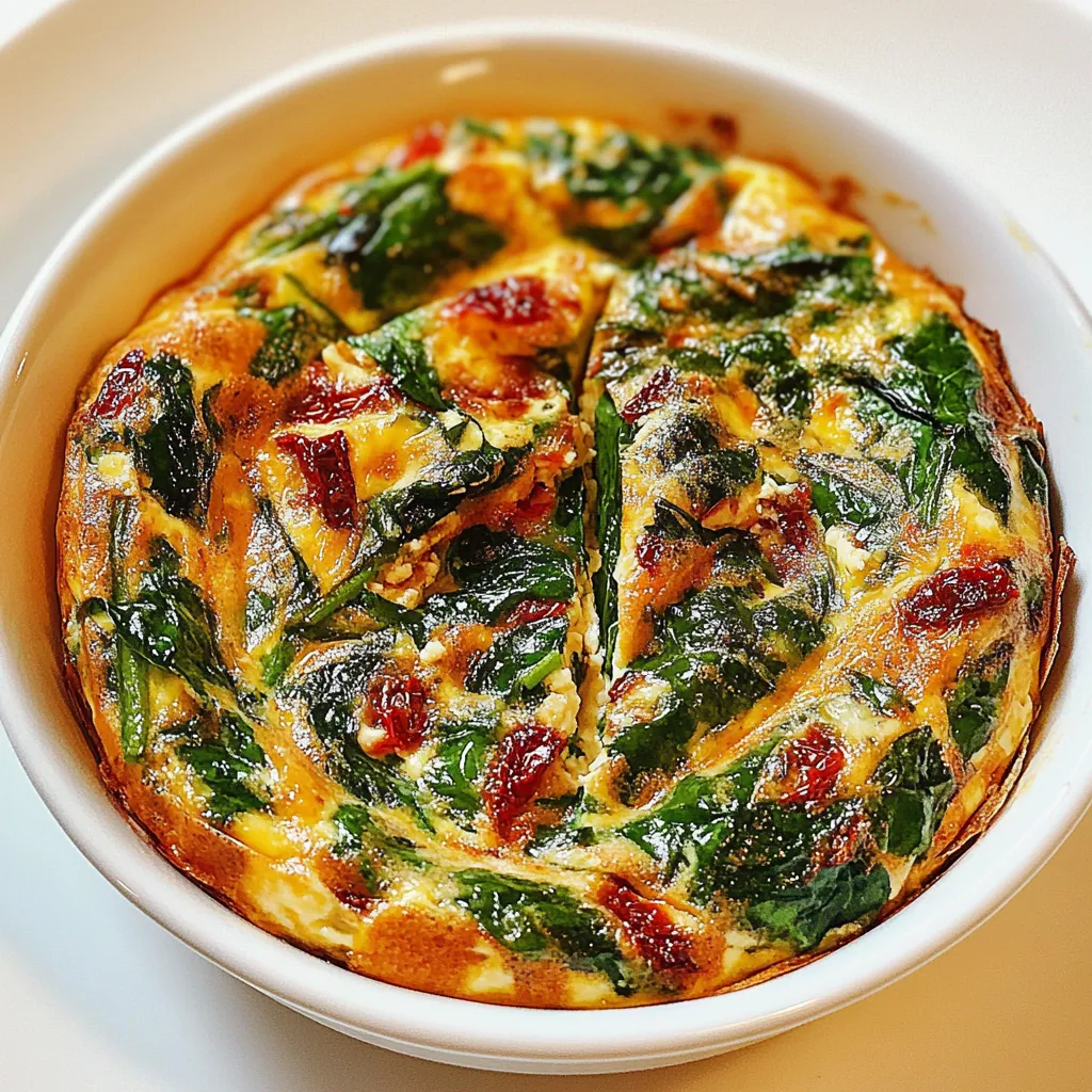 Spinach and Sundried Tomato Frittata