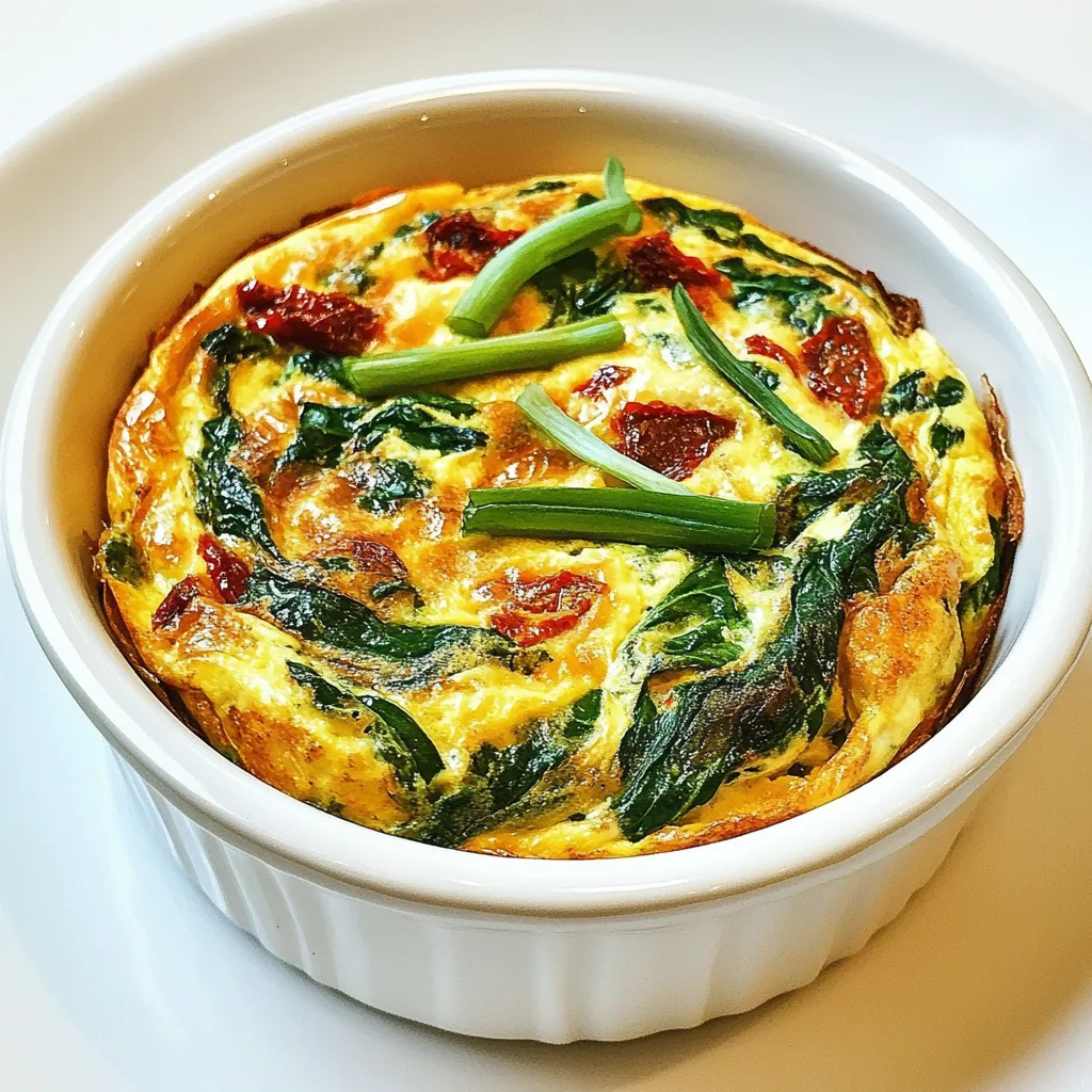 Spinach and Sundried Tomato Frittata