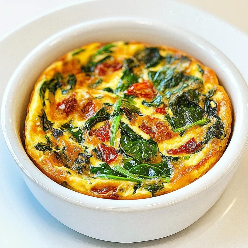 Spinach and Sundried Tomato Frittata