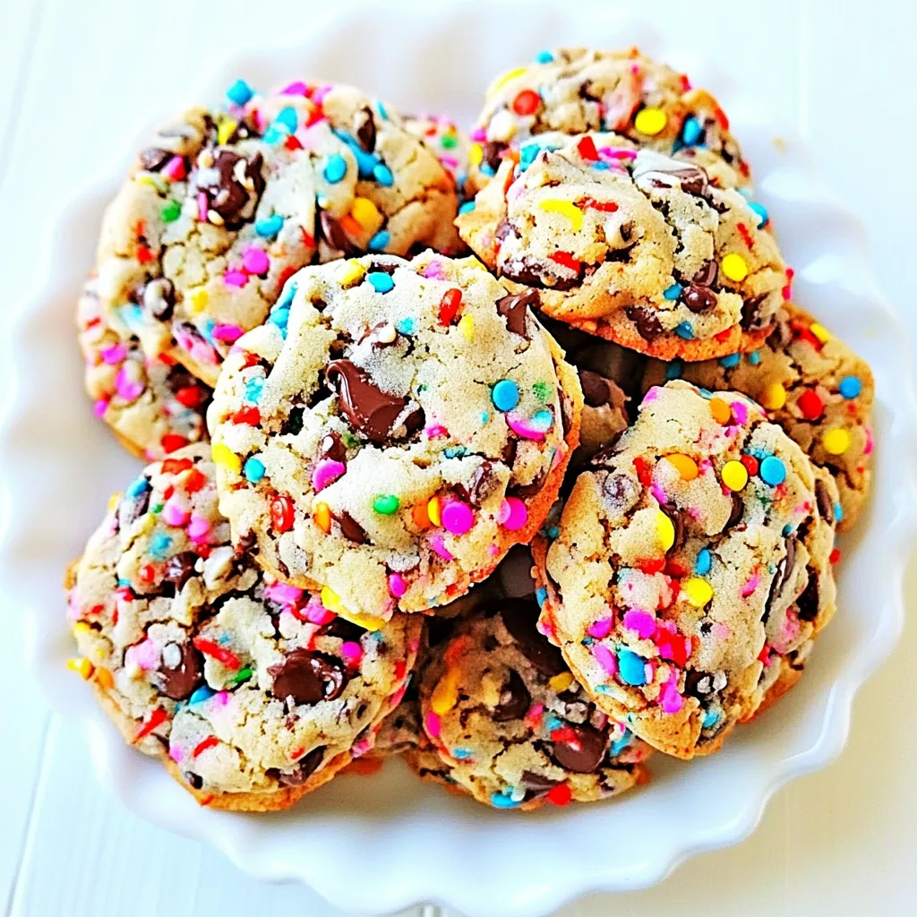 Sprinkle Chocolate Chip Cookies