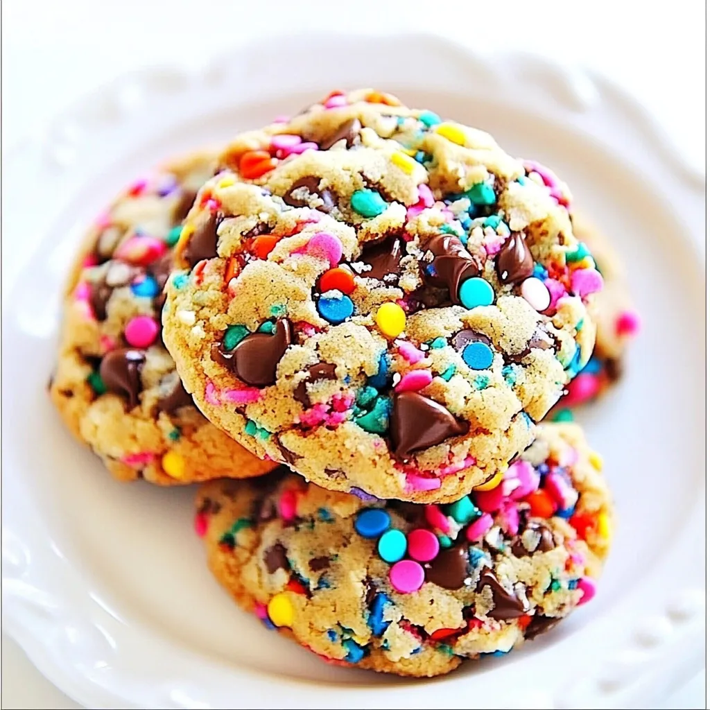Sprinkle Chocolate Chip Cookies