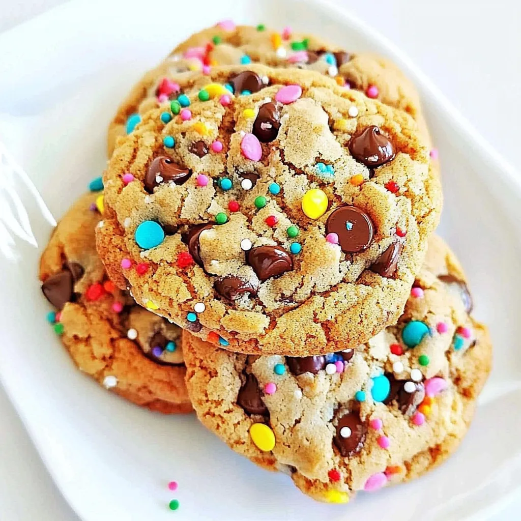 Sprinkle Chocolate Chip Cookies