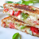 Strawberry Balsamic Brie Grilled Cheese