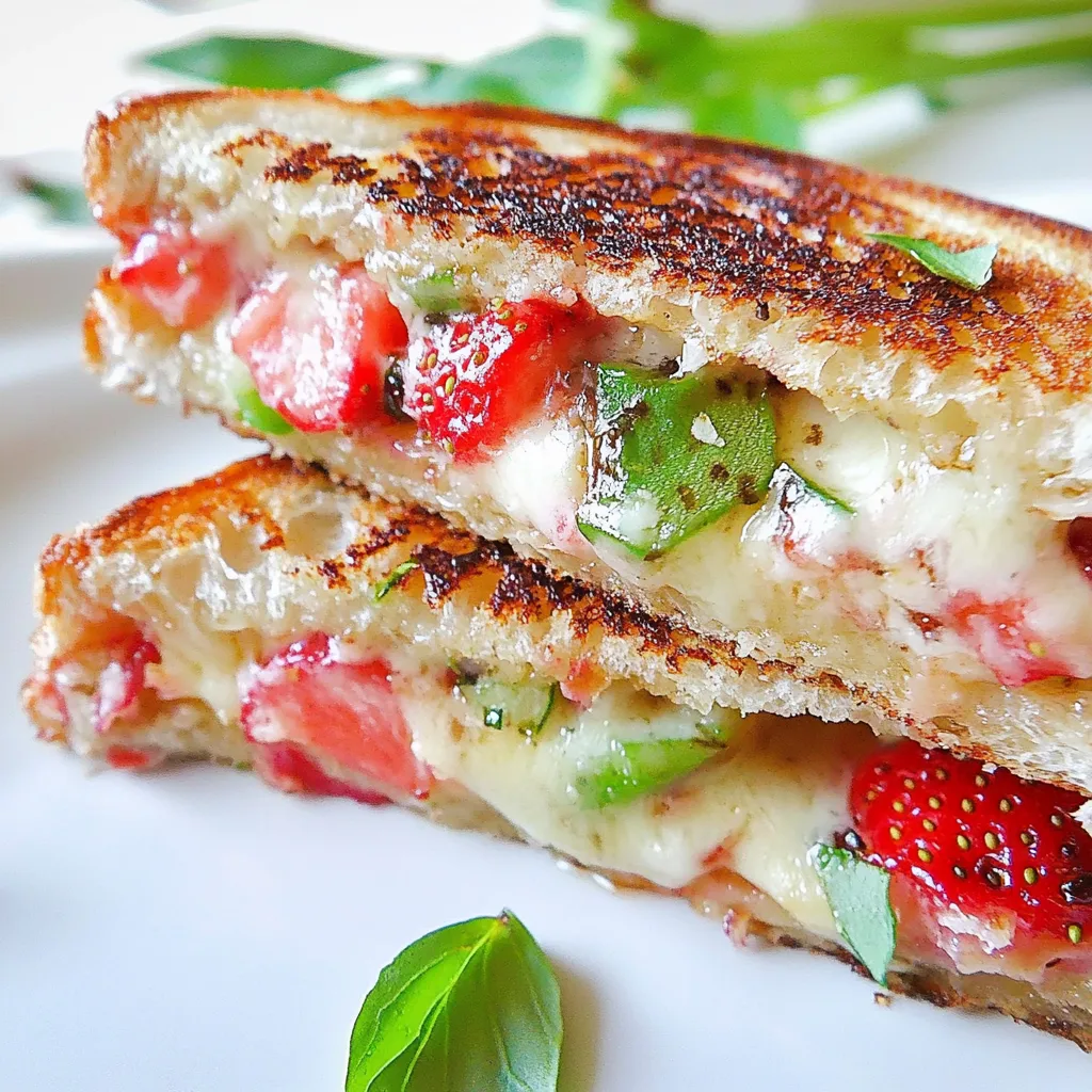 Strawberry Balsamic Brie Grilled Cheese