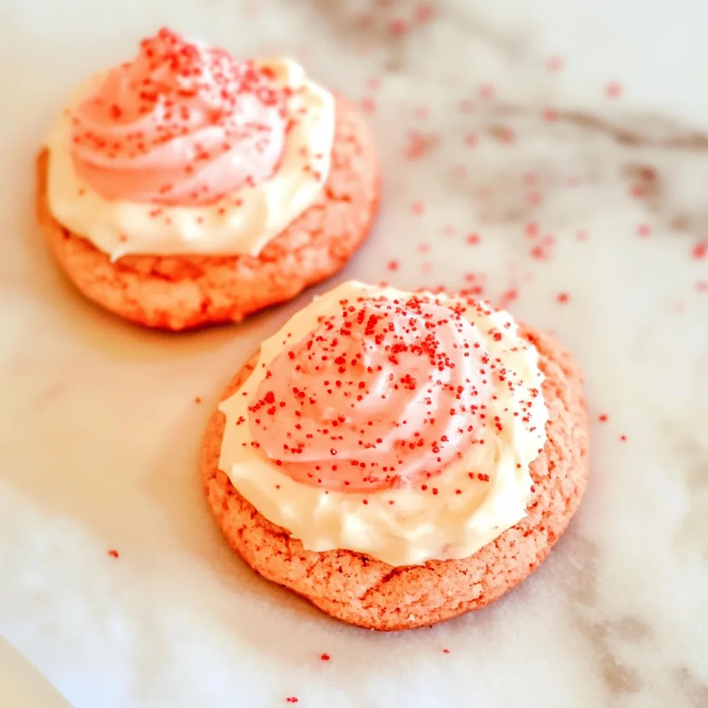 Strawberry Cake Mix Cookies