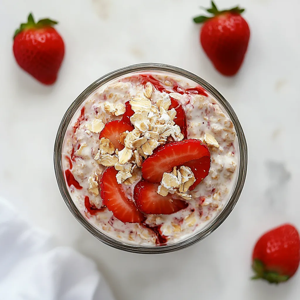 Strawberry Cheesecake Overnight Oats