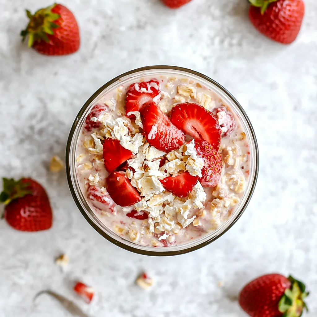 Strawberry Cheesecake Overnight Oats