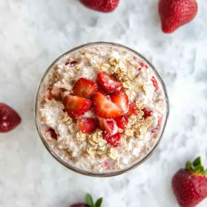 Strawberry Cheesecake Overnight Oats