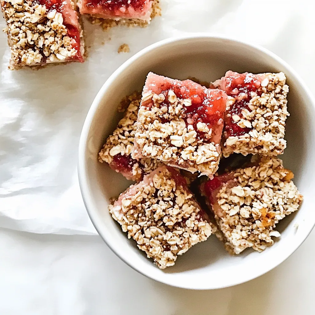 Strawberry Chia Jam Snack Squares