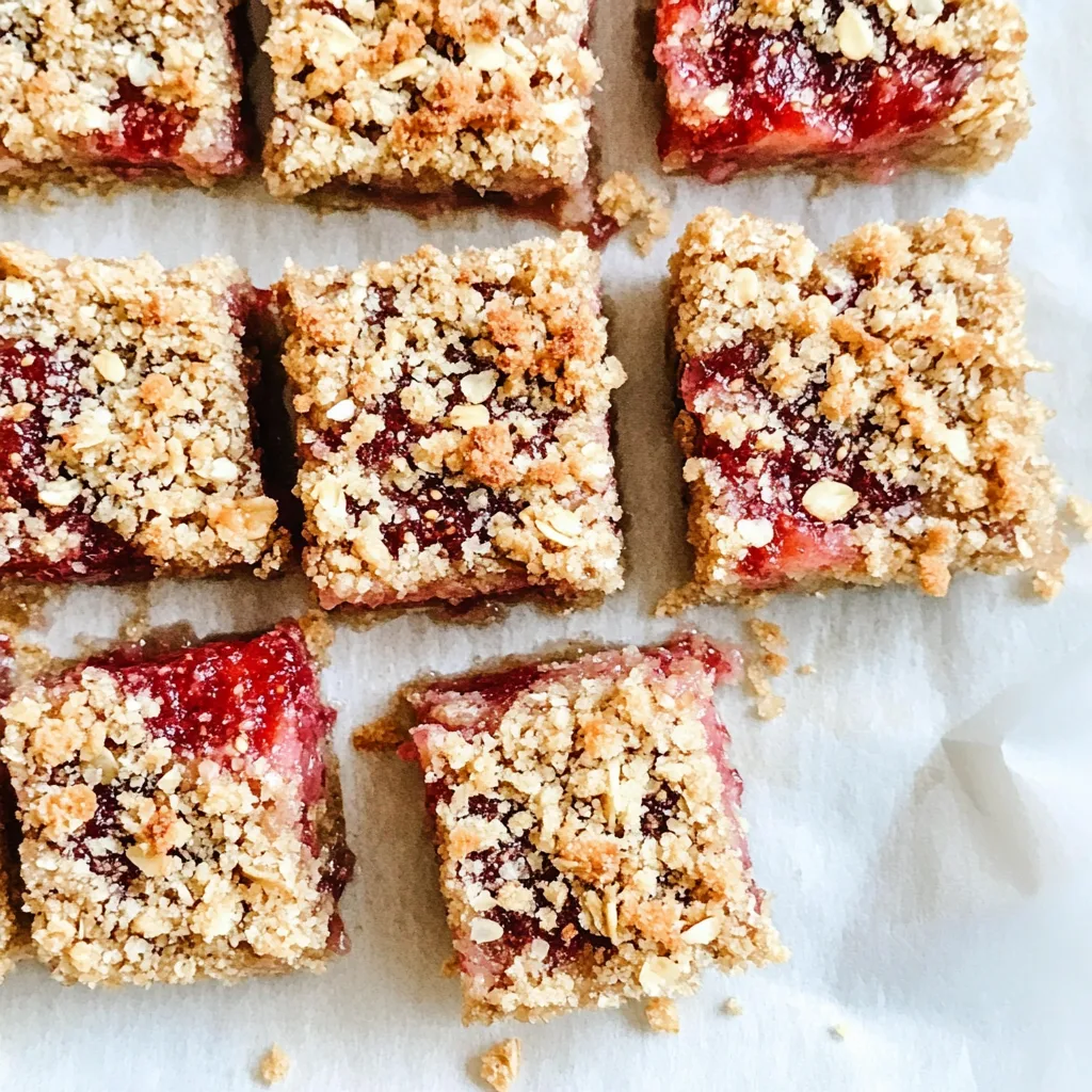 Strawberry Chia Jam Snack Squares