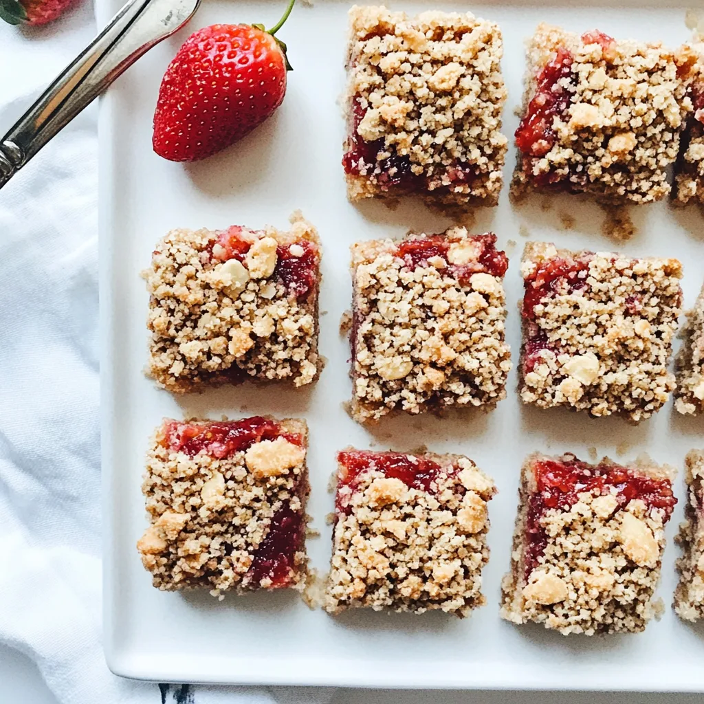 Strawberry Chia Jam Snack Squares