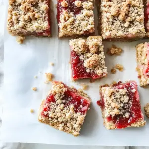 Strawberry Chia Jam Snack Squares