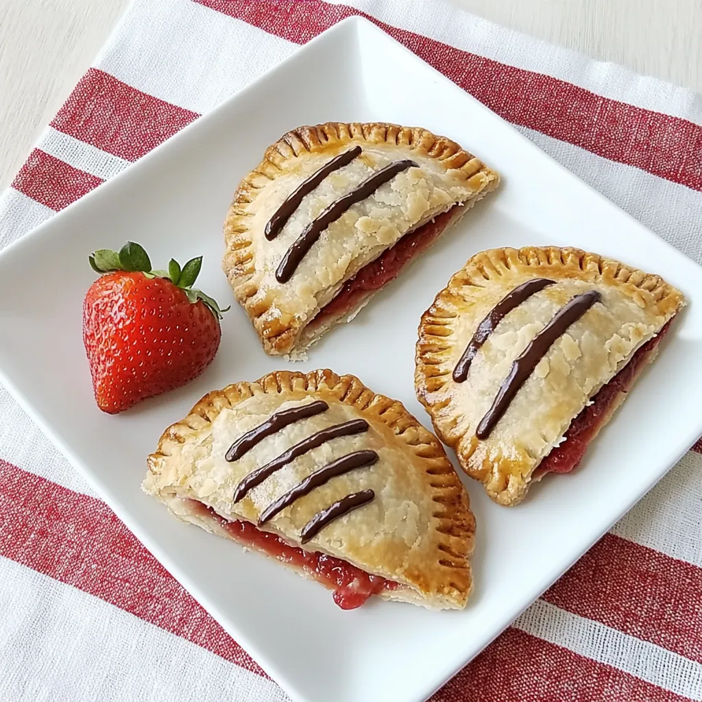 Strawberry Dark Chocolate Hand Pies