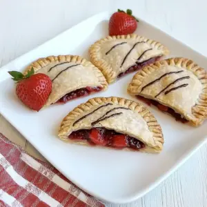 Strawberry Dark Chocolate Hand Pies