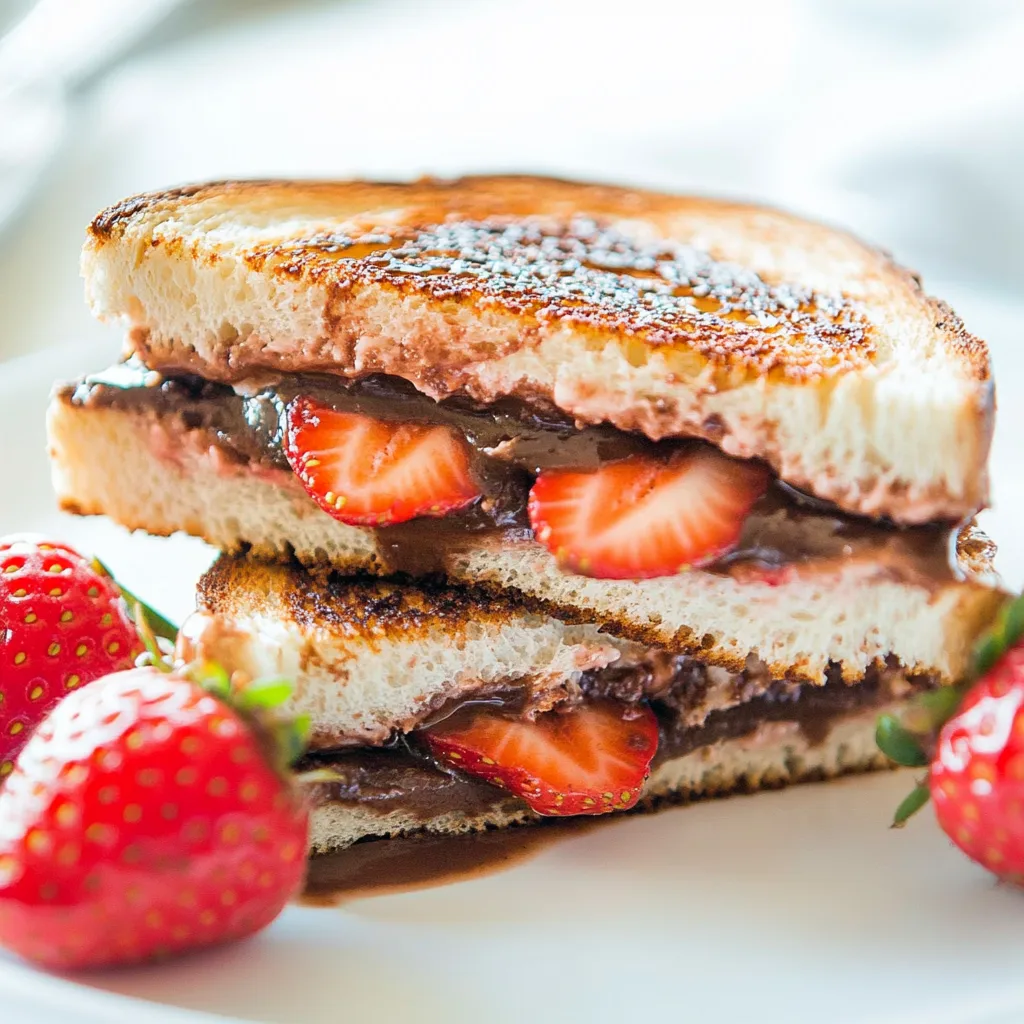 Strawberry Nutella Sandwich