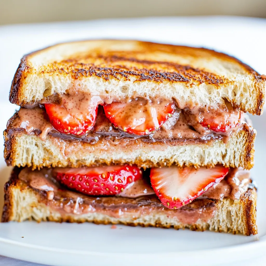 Strawberry Nutella Sandwich