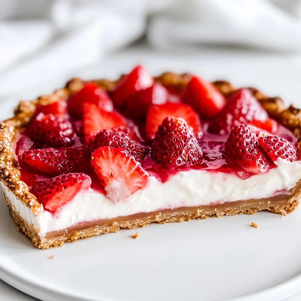 Strawberry Pretzel Pie
