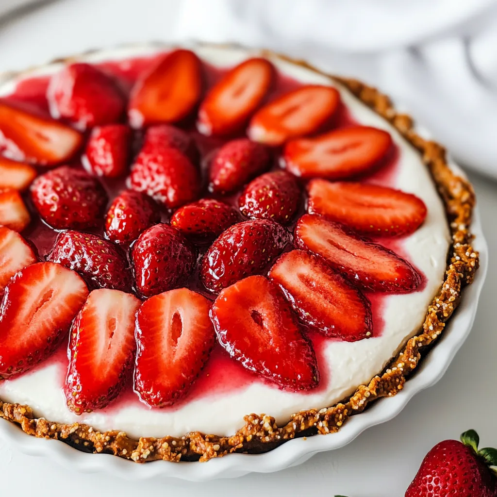 Strawberry Pretzel Pie