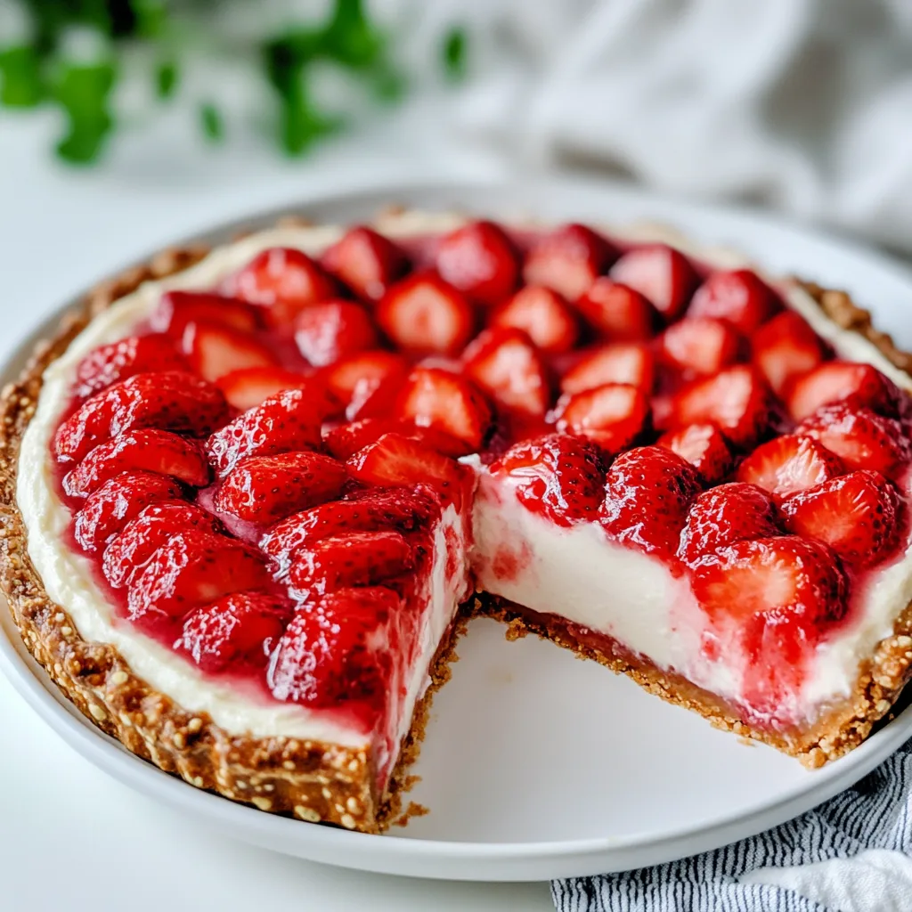 Strawberry Pretzel Pie