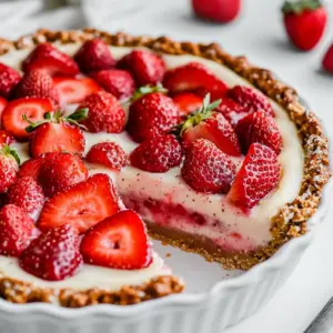 Strawberry Pretzel Pie