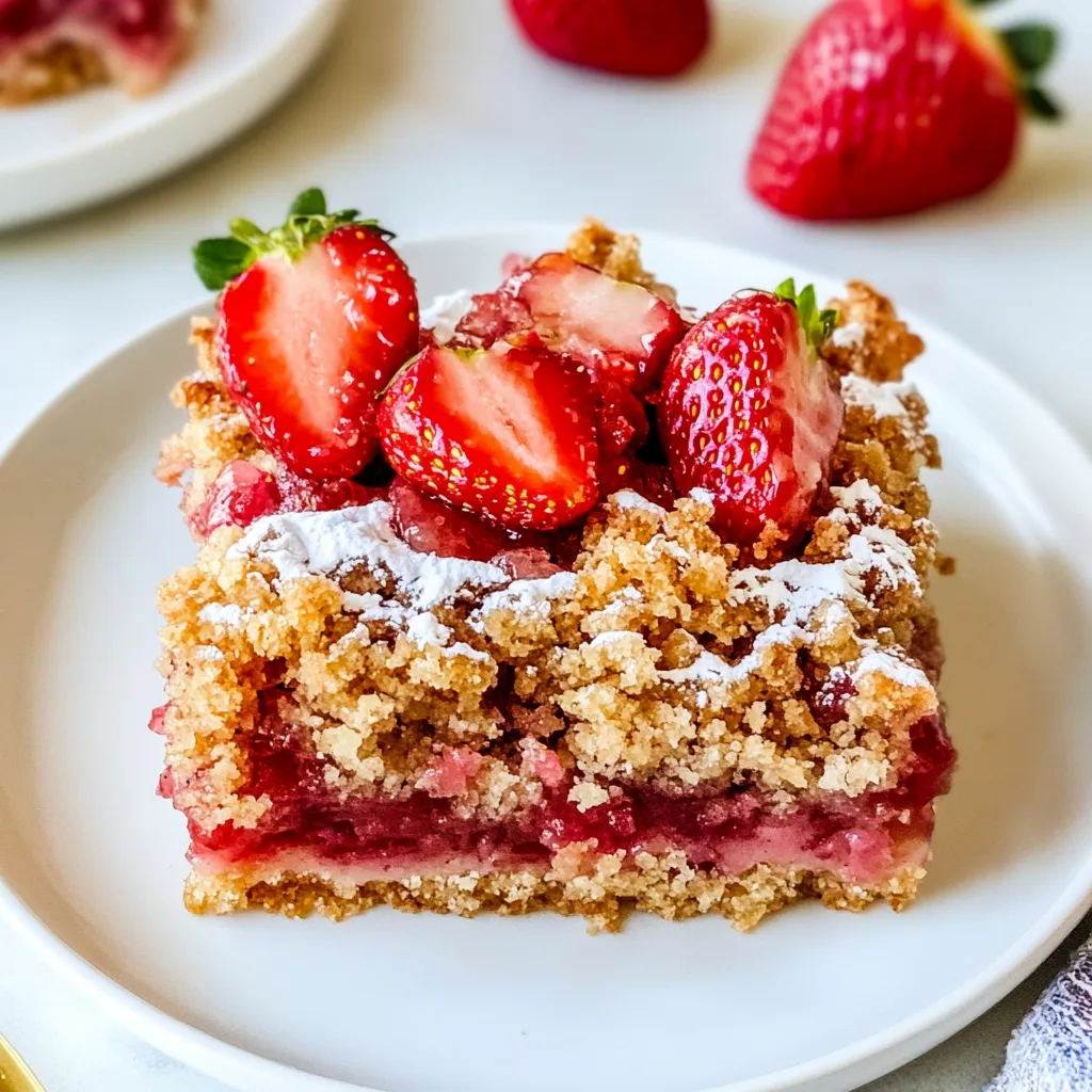 Strawberry Rhubarb Bars