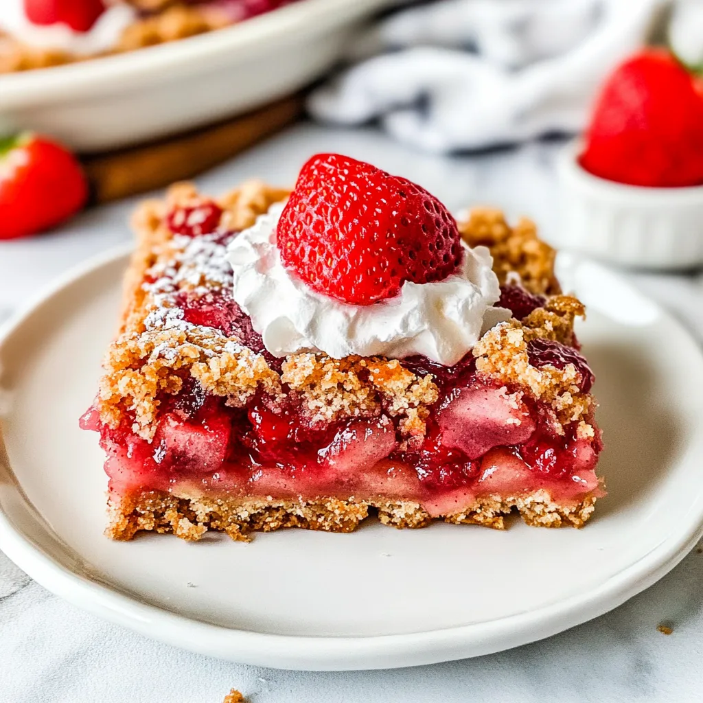 Strawberry Rhubarb Bars