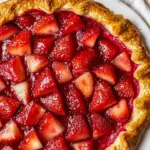 Strawberry Rhubarb Puff Pastry Galette